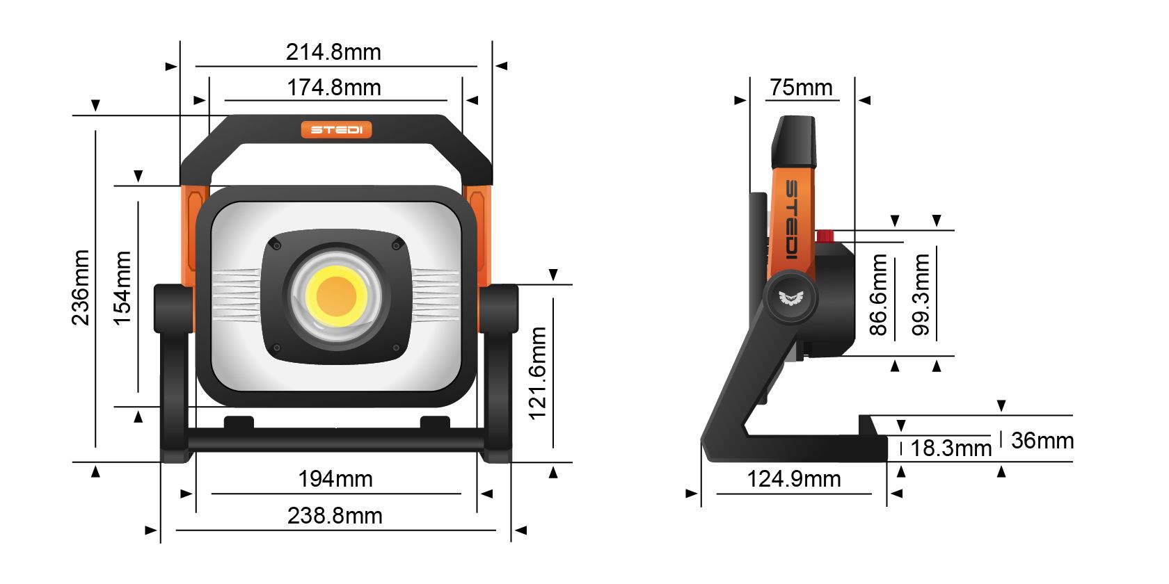 STEDI T3000 LED Arbetslampa